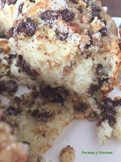 coffecake de chocolate y nueces