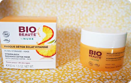 BIO BEAUTÉ BY NUXE, mascarilla desintoxicante vitaminada con agua de naranja.