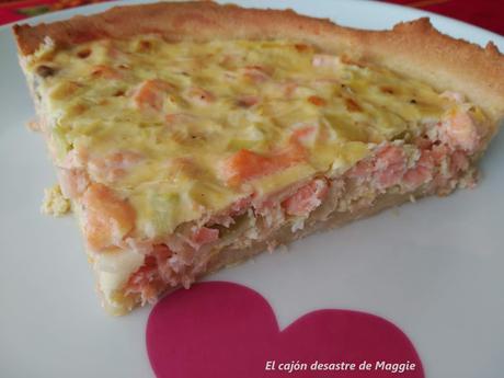 TARTA DE SALMÓN Y PUERRO - 12 RECETAS, 12 BLOGUERS