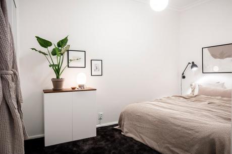 Suelo negro en la cocina