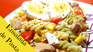 como hacer ensalada de pasta con atún y huevo-receta ensalada de pasta receta ensalada de pasta con atúny huevo-como hacer ensalada de pasta