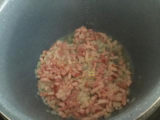 Macarrones carbonara olla