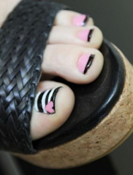 easy toe nail art