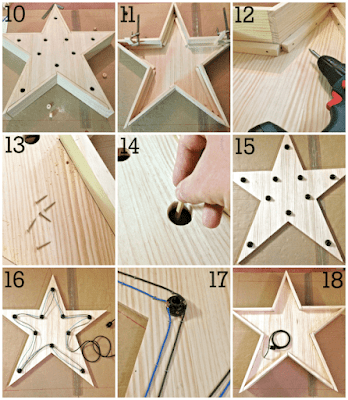 Ideas para hacer estrellas decorativas de madera para la navidad