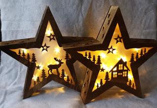Ideas para hacer estrellas decorativas de madera para la navidad