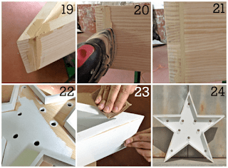 Ideas para hacer estrellas decorativas de madera para la navidad