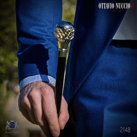 Chaqué de novio azul royal pata de gallo