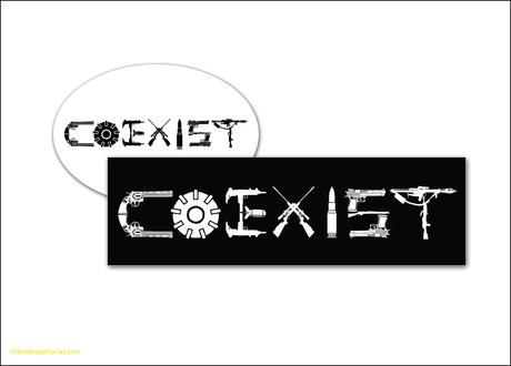 5 Beautiful Coexist Bumper Stickers 5 Beautiful Coexist Bumper Stickers