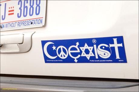 5 Beautiful Coexist Bumper Stickers 5 Beautiful Coexist Bumper Stickers