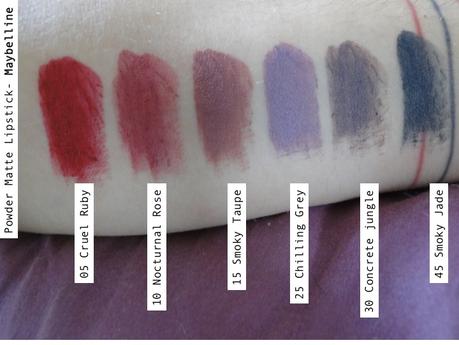 Powder Matte Lipstick de Maybelline: esos raros colores nuevos.