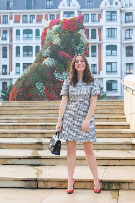 Vestido de cuadros para ir a trabajar