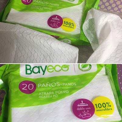 Bayeco, limpieza solo con agua, limpieza ecologica, paños atrapa polvo, 