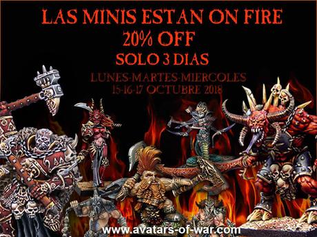 Durante tres días AoW is on FIRE!!  20% Dto!