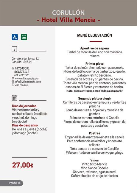 de las Jornadas Gastronómicas del Bierzo llegan a su 34 edición