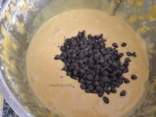 BIZCOCHO DE CALABAZA Y PEPITAS DE CHOCOLATE EN THERMOMIX, TRADICIONAL Y OLLA GM