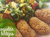 Croquetas lentejas veganas, otra manera comer legumbres