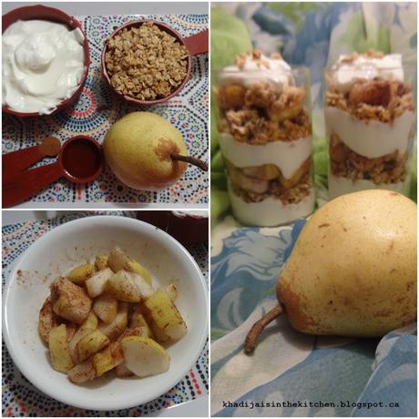 PARFAIT AU YAOURT GREC ET À LA POIRE / PEAR AND GREEK YOGURT PARFAIT / PARFAIT CON YOGUR GRIEGO Y PERA / بارفيه بالزيادي اليوناني و الاجاص PARFAIT AU YAOURT GREC ET À LA POIRE / PEAR AND GREEK YOGURT PARFAIT / PARFAIT CON YOGUR GRIEGO Y PERA / بارفيه بالزيادي اليوناني و الاجاص