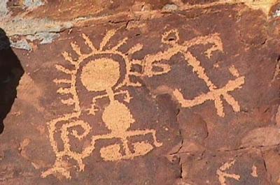 El Arte en América  antes de la conquista ( Petroglifos en Estados Unidos )