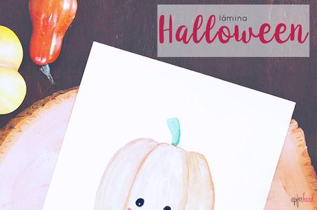 Halloween: Freebie Lámina calabaza