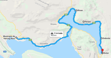 Guía de viaje Croacia-Montenegro - Ruta en coche