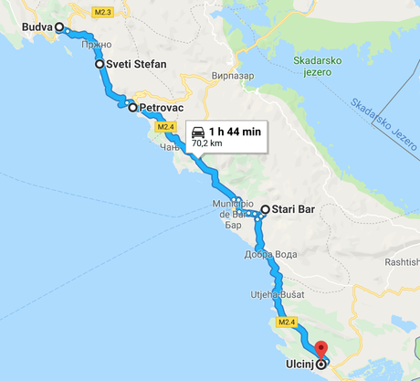 Guía de viaje Croacia-Montenegro - Ruta en coche