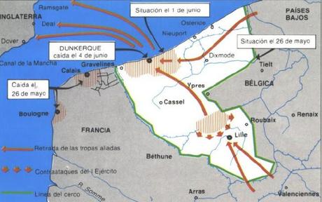 guerra mundial: evacuación dunkerque (