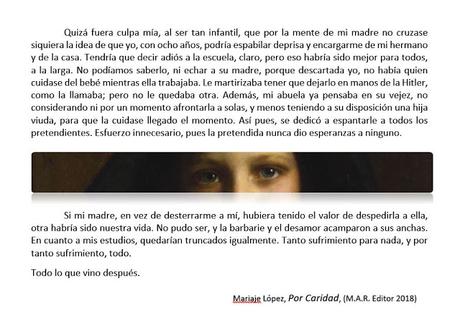 Por Caridad: Todo lo que vino después