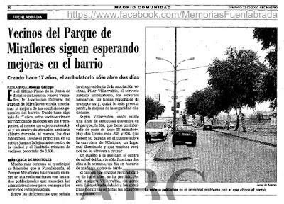 Vecinos del Parque Miraflores siguen esperando mejoras en el barrio