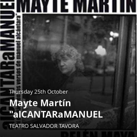 Mayte Martín destapa su voz en Sevilla este jueves