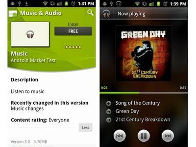 Se filtró el servicio de música online de Android