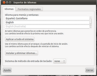 Soporte de idiomas Ubuntu
