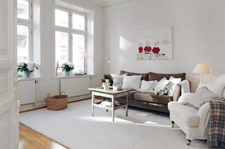 vintage y country en la decoracion sofa blanco shabby chic papel de pared tonos suaves estilo nórdico estilo minimalista en interiores diseño escandinavo delikatissen blog decoración pisos pequeños decoración en blanco decoración de interiores cocina moderna cocina blanca cestillos para revistas 