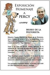 Percy en el Museo de la Historieta Chilena