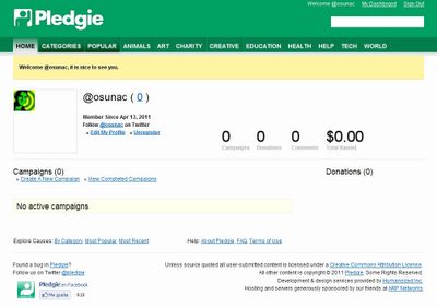 Pledgie - Plataforma para crear campañas de donativos