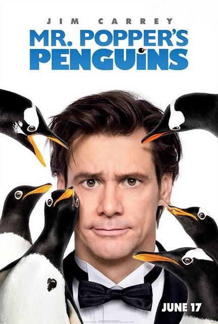 Primer póster de Mr. Popper´s Penguins con Jim Carrey