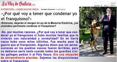 el franquista mayor oreja considera placidez el franquismo