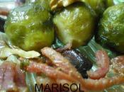 Coles jamon nueces