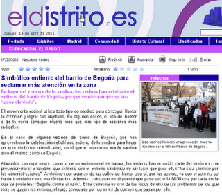 REPERCUSIÓN EN LOS MEDIOS DEL ENTIERRO DE LA SARDINA O VIRGEN DE BEGOÑA REPERCUSIÓN EN LOS MEDIOS DEL ENTIERRO DE LA SARDINA O VIRGEN DE BEGOÑA