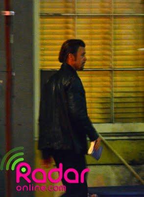 Fotos de Brad Pitt en el rodaje de 'Cogan's Trade'