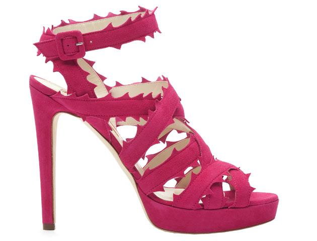 Rupert Sanderson bright pink heels