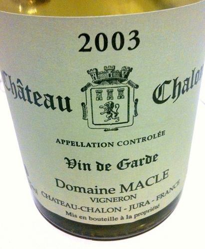 Jean Macle, Château Chalon  2003