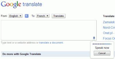 Google Translate traduce directamente desde tu voz, en Google Chrome