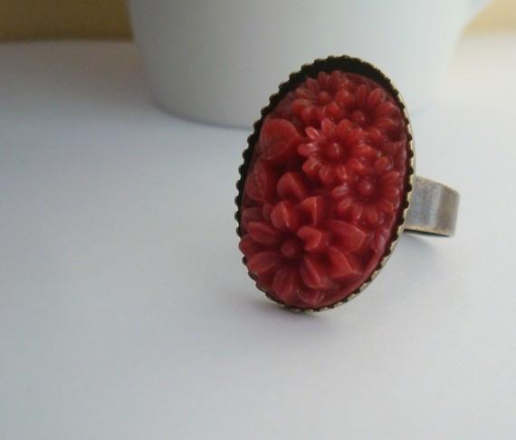 ANILLO BOUQUET ROJO