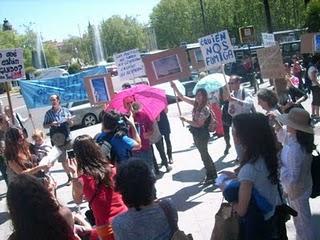 Primera manifestación antichemtrails en España 13.04.11