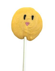 Piruletas de chocolate blanco