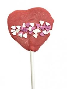 Piruletas de chocolate blanco