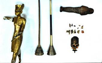 Recuperados tres objetos del ajuar funerario de Tutankamón