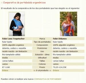 comparativa portabebes online