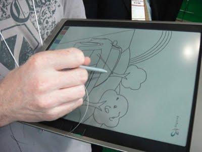 Aerobee de Bridgestone, dispositivo de tinta electrónica a color