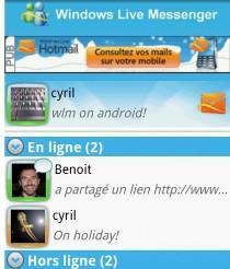 Windows Live Messenger para Android